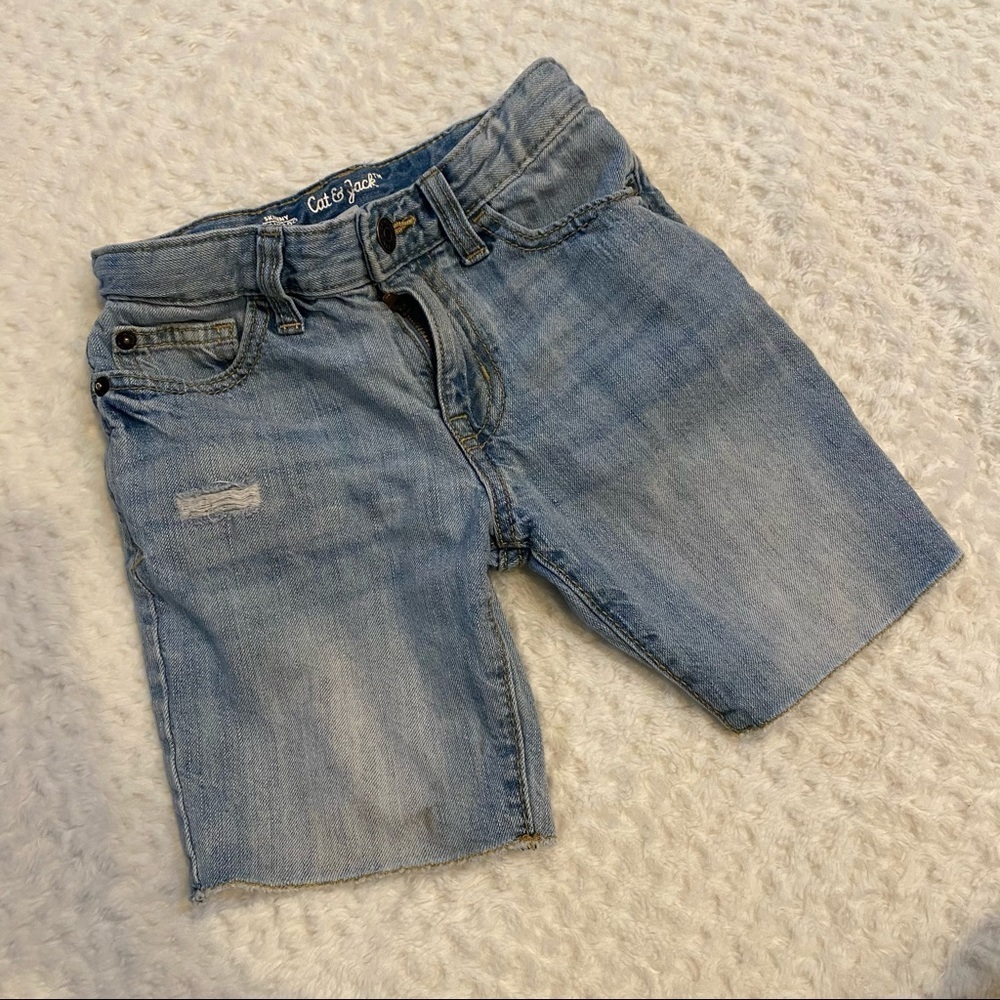 CAT & Jack distressed jean shorts